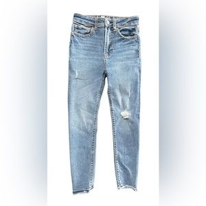 Girls Gap Skinny Ankle, Sky High Jeans, Size 8